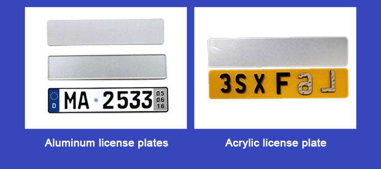 License Plate Stamped Impression Film License Plate Stamped Impression Film